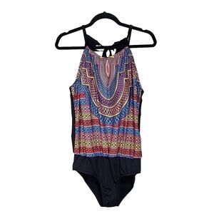 Cleanwater High neck One Piece Swimsuit, Women's Large, NWT